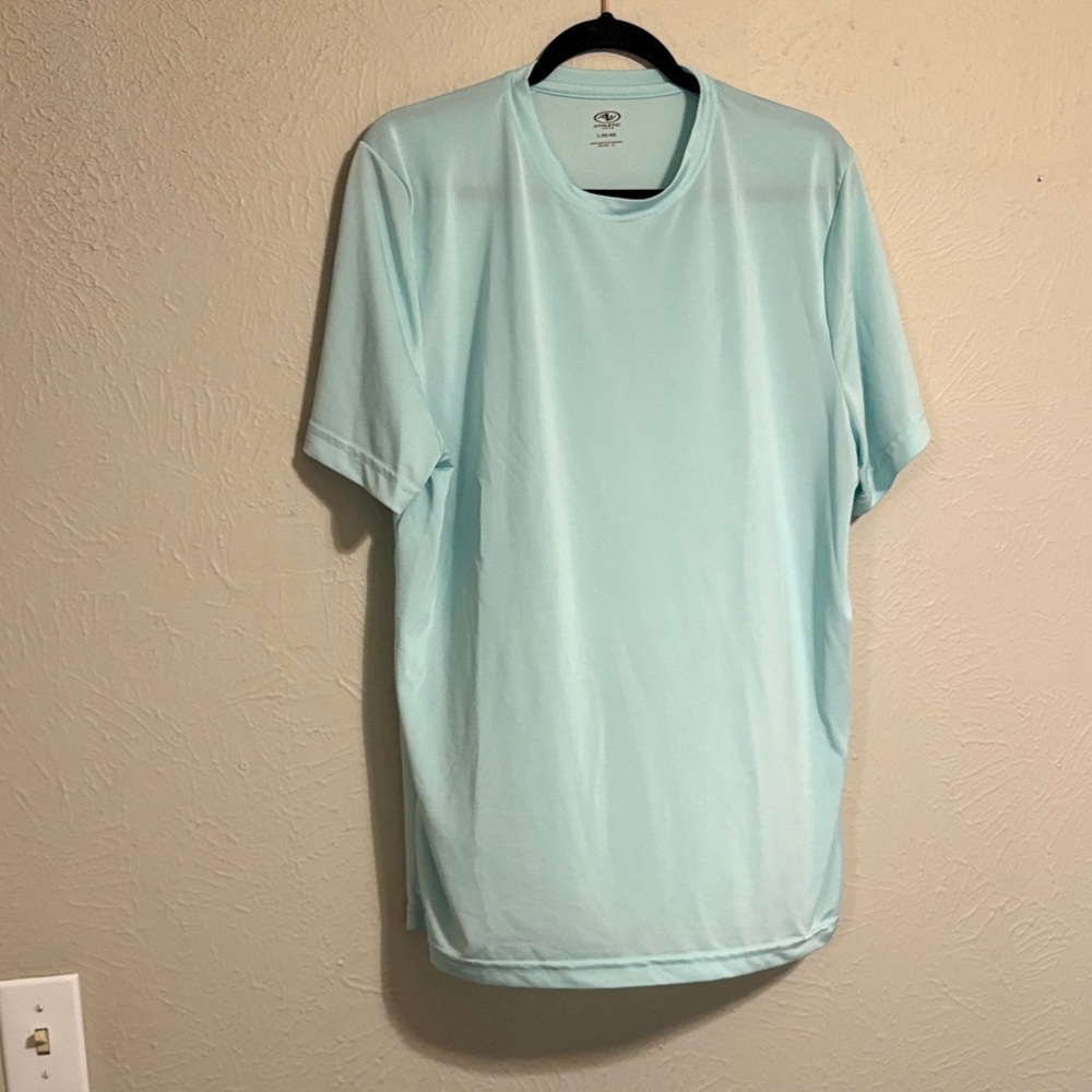 Athletic Works Sky Blue Men's Short Sleeve Tee